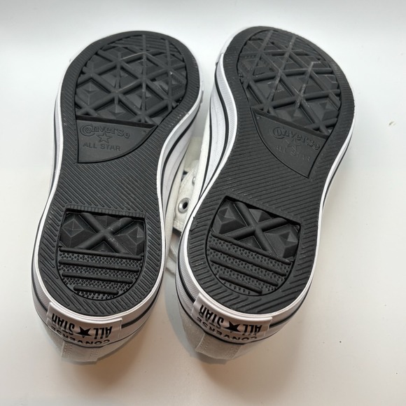 Converse Chuck Taylor Sneaker Shoe White  Canvas Double Tongue  10 New No Box - Picture 13 of 13